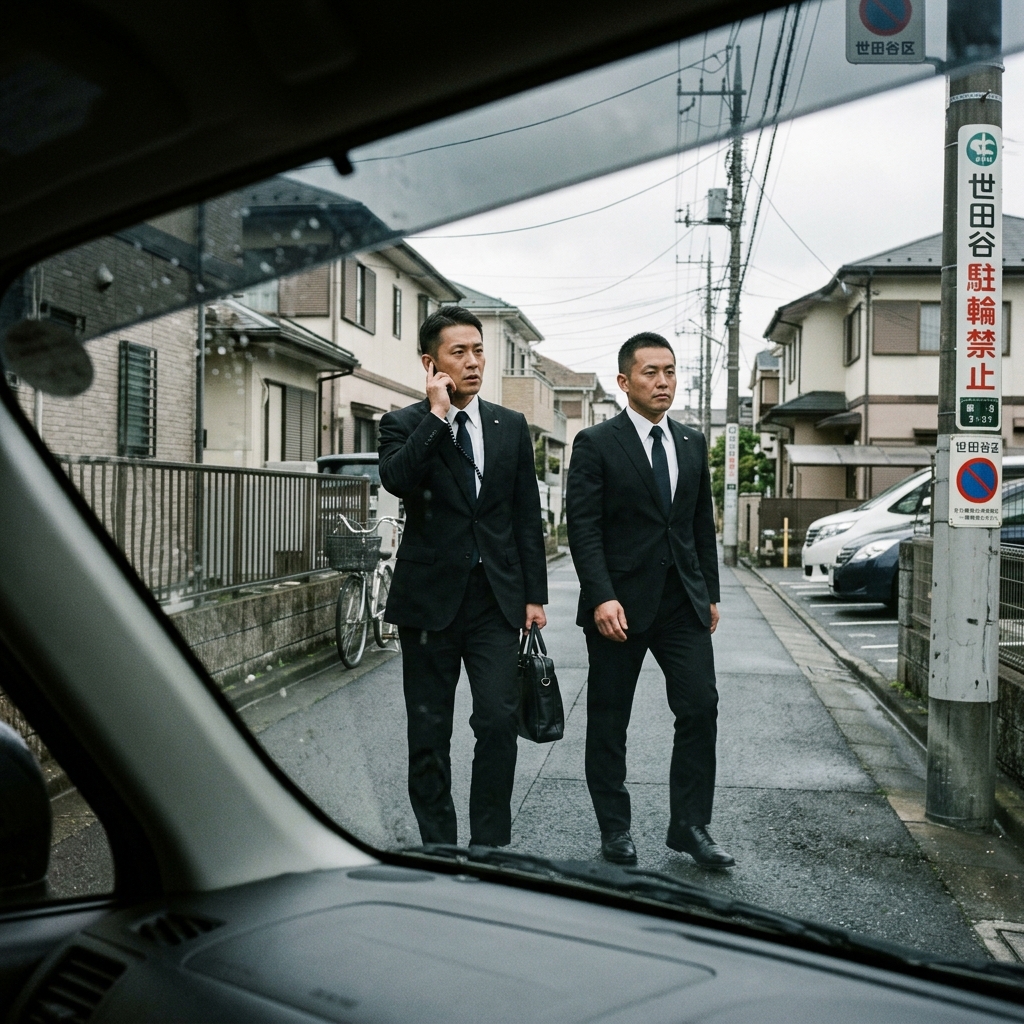 黒いスーツの男たち